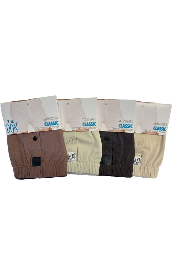 The DON Jersey Penye-Örme Erkek Boxer 4'lü Paket 4P4 (L)