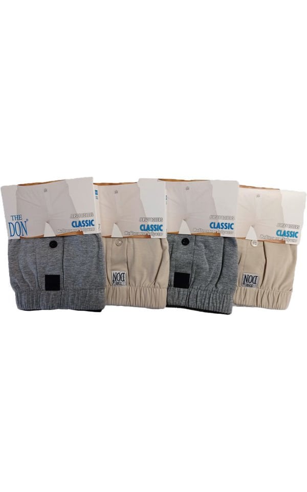 The DON Jersey Penye-Örme Erkek Boxer 4'lü Paket 4P4 (XXL)
