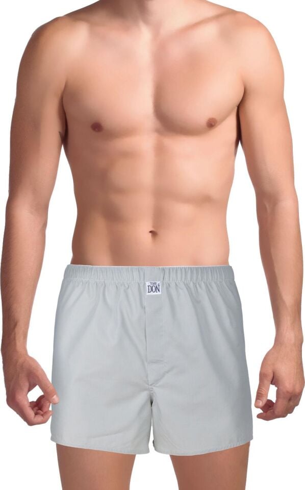 The DON Poplin Erkek Boxer Lunar Silver