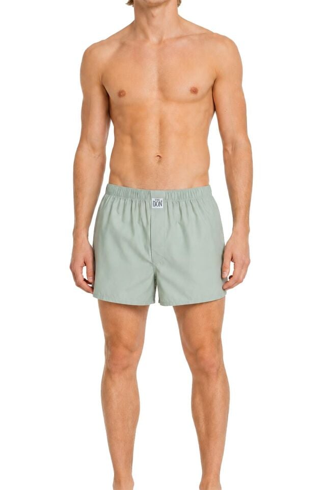 The DON Poplin Erkek Boxer Lunar Silver