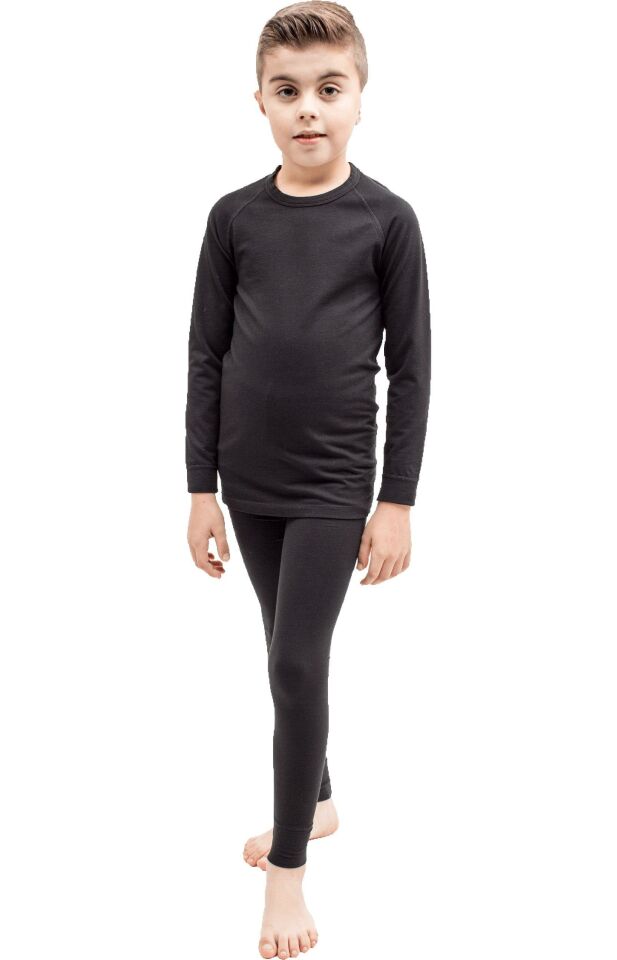 The DON Erkek Çocuk Termal İçlik Alt Siyah