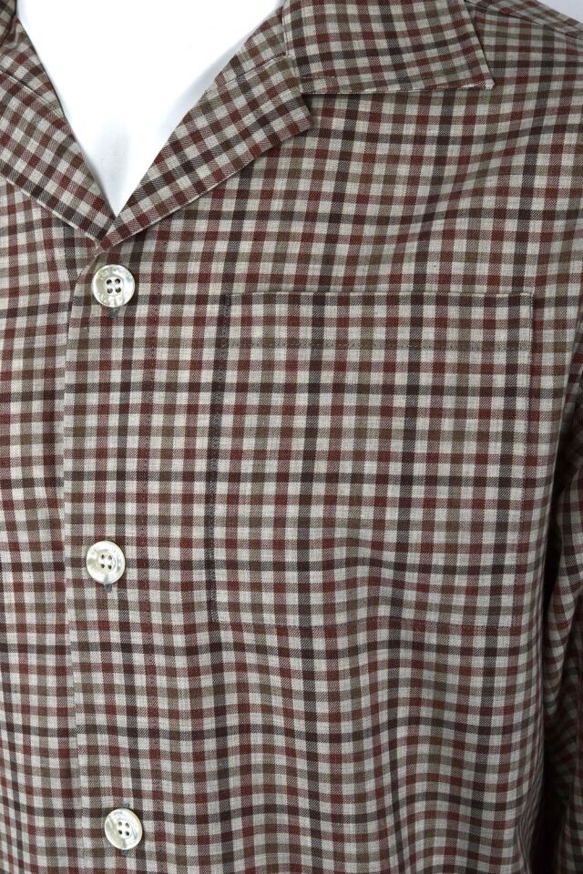 The DON Poplin Erkek Pijama Takımı Terracotta Kareli