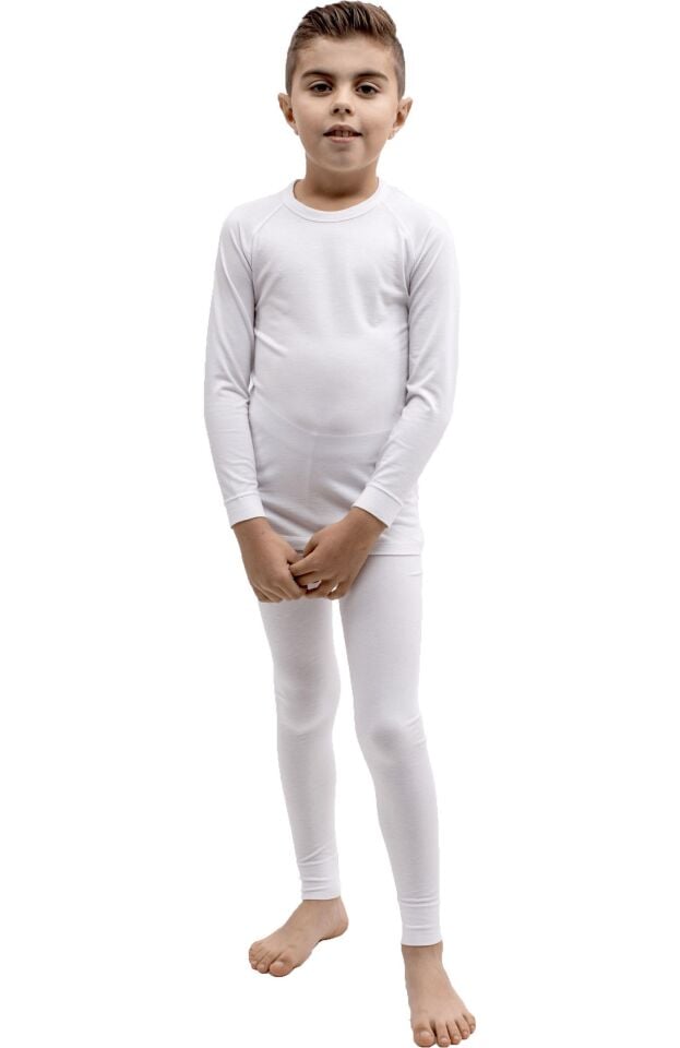 The DON Erkek Çocuk Termal İçlik Alt Beyaz