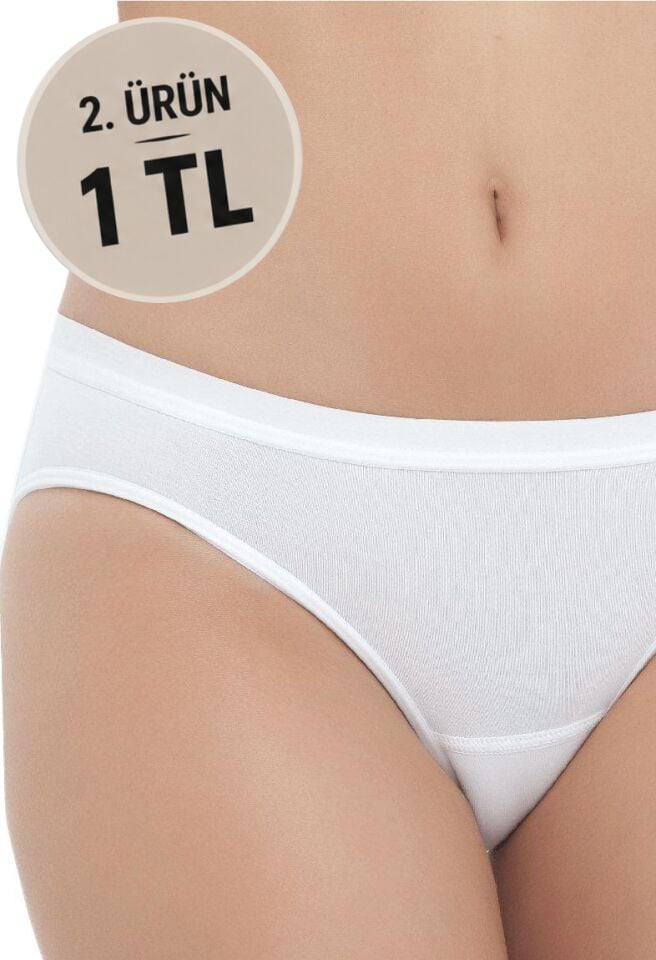 The DON Low Rise Brief Kadın Slip Beyaz