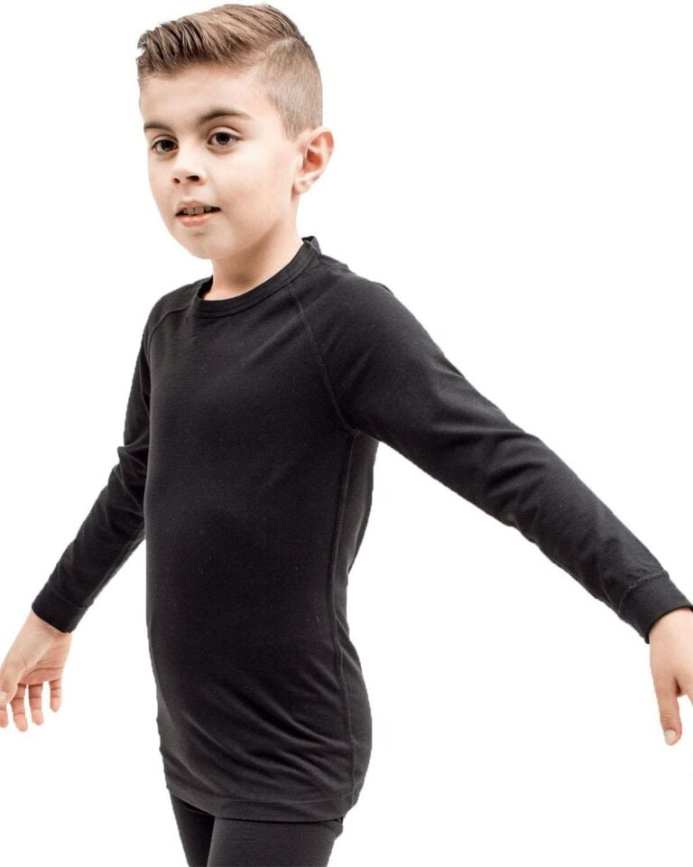 The DON Erkek Çocuk Termal İçlik Uzun Kollu Üst Siyah