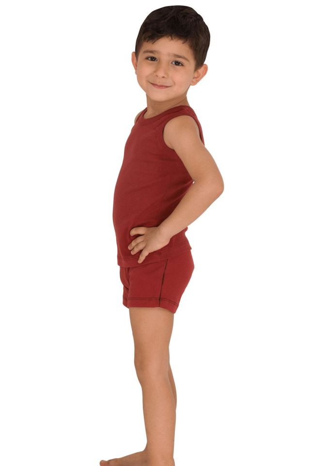 The DON Ribana Erkek Çocuk Şort Takım Kiremit