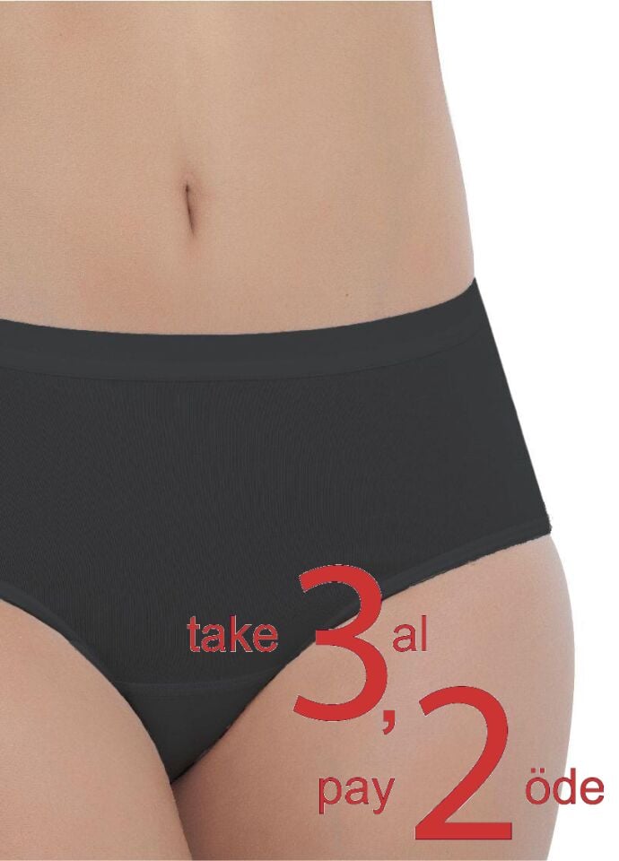 The DON High Rise Kadın Slip Siyah