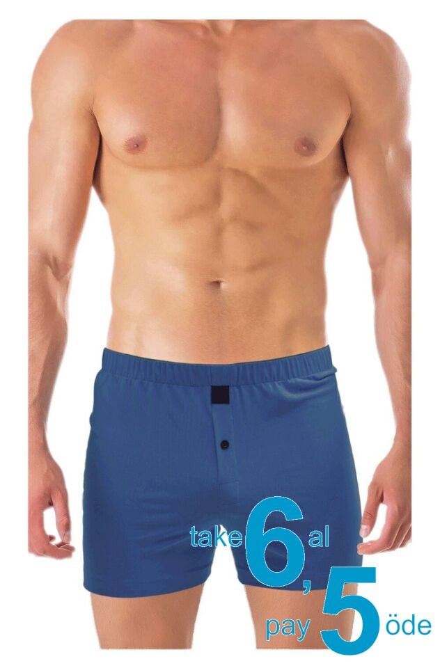 The DON Jersey Penye-Örme Erkek Boxer İndigo