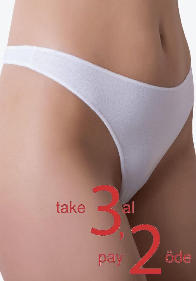 The DON G-String Kadın Slip Beyaz