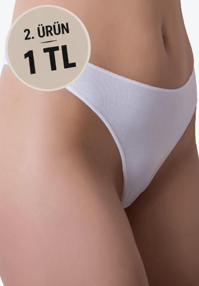 The DON G-String Kadın Slip Beyaz