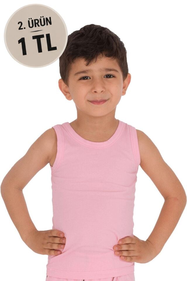 The DON Süprem Erkek Çocuk Atlet Pembe