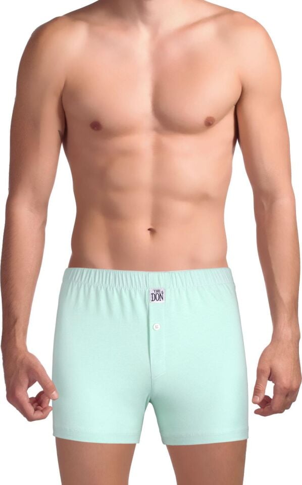 The DON Organik Jersey Penye-Örme Erkek Boxer Açık Yeşil
