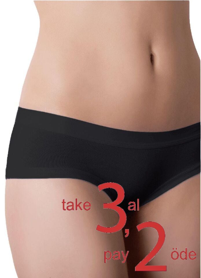 The DON Panties Kadın Slip Siyah