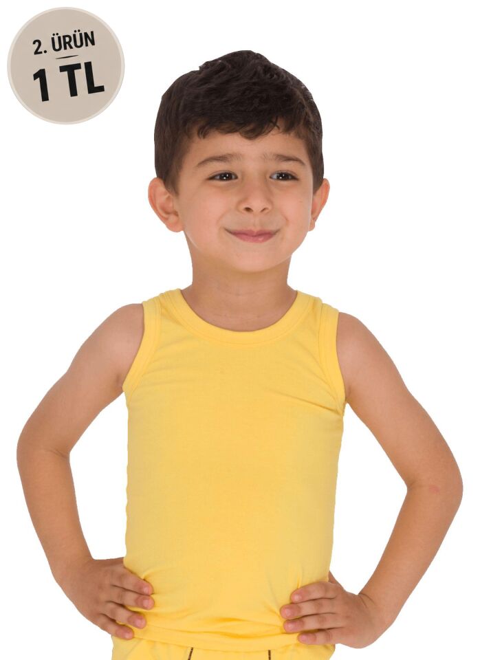 The DON Süprem Erkek Çocuk Atlet Sarı