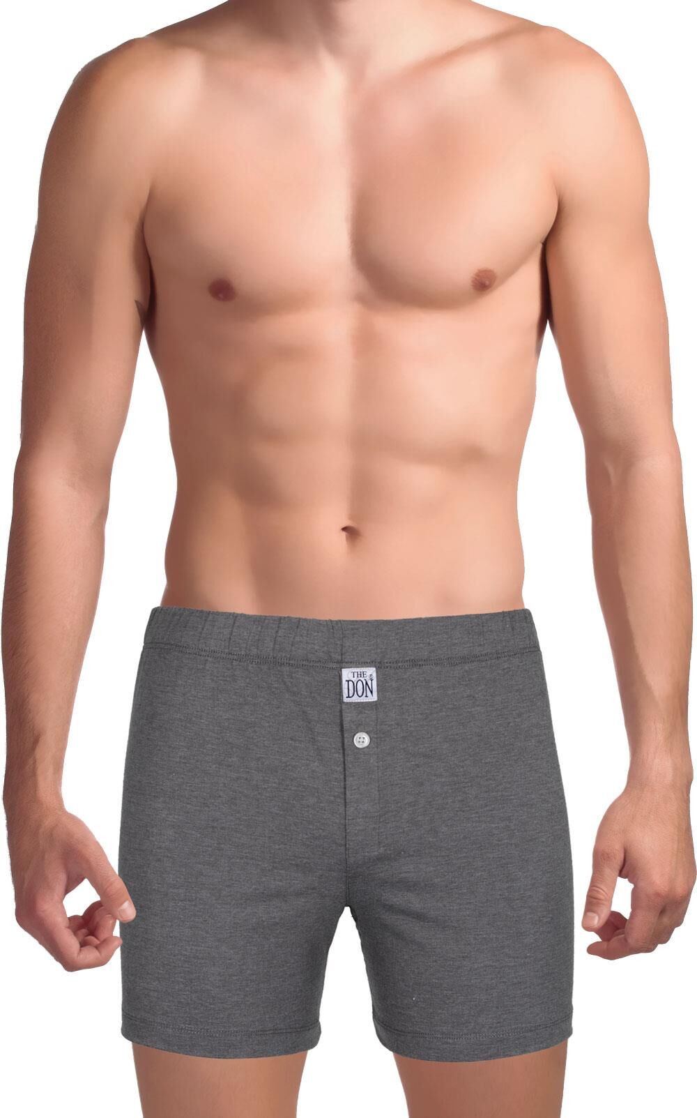 The DON Traditional Erkek Boxer Şort Açık Antrasit
