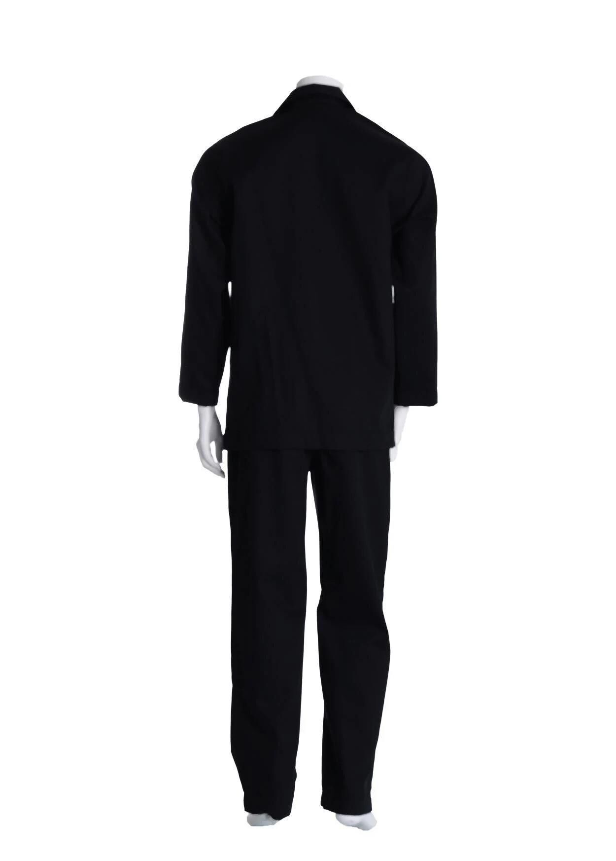 The DON Poplin Erkek Pijama Takımı Siyah Renk