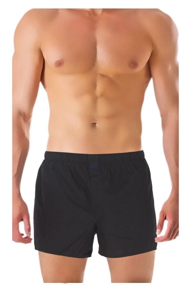 The DON Poplin Erkek Boxer Siyah Renk