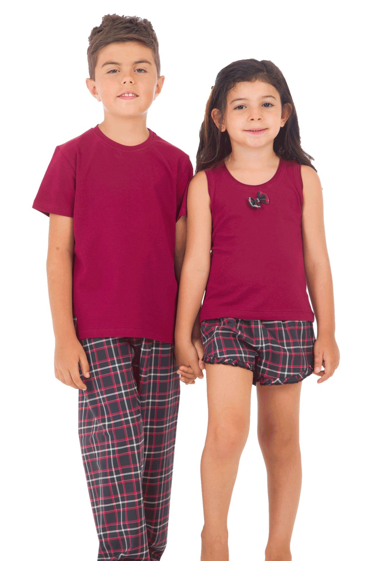 The DON Aile Kız Çocuk Şort-Atlet Takımı Desen 2