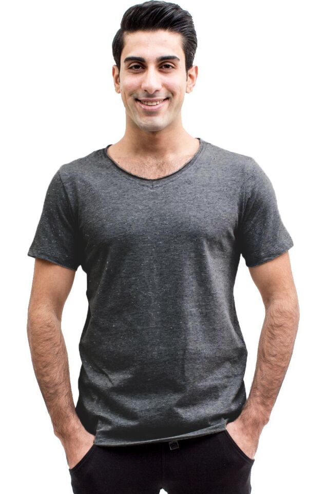 The DON Süprem Erkek Tişört Gri Kırçıllı