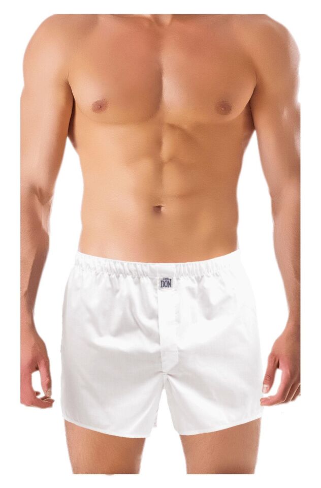 The DON Poplin Erkek Boxer Beyaz Renk