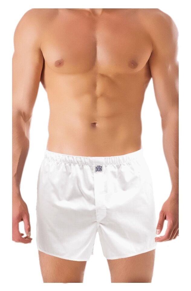 The DON Poplin Erkek Boxer Beyaz Renk