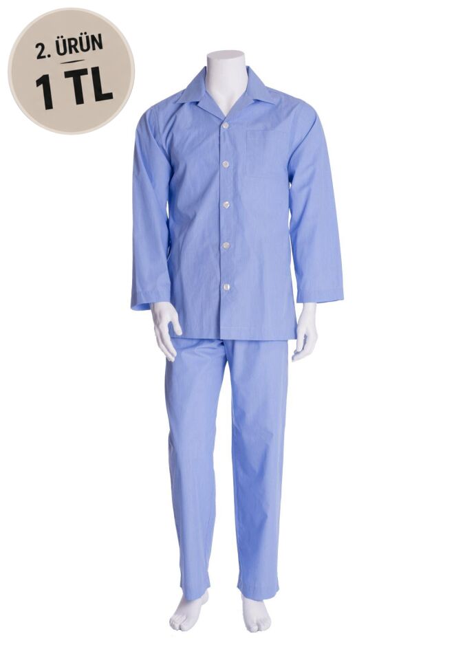 The DON Poplin Erkek Pijama Takımı Desen 26