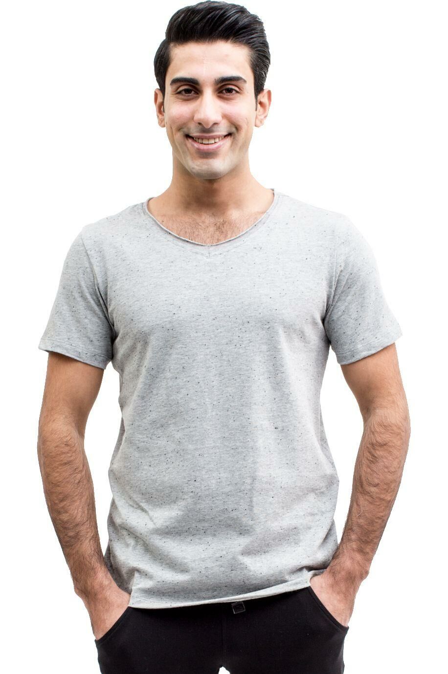 The DON Süprem Erkek Tişört Gri Melanj