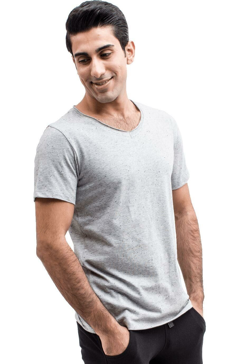 The DON Süprem Erkek Tişört Gri Melanj