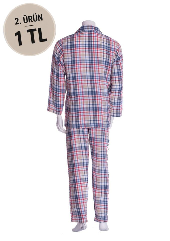 The DON Poplin Erkek Pijama Takımı Desen 27