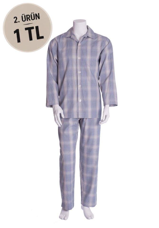 The DON Poplin Erkek Pijama Takımı Desen 31