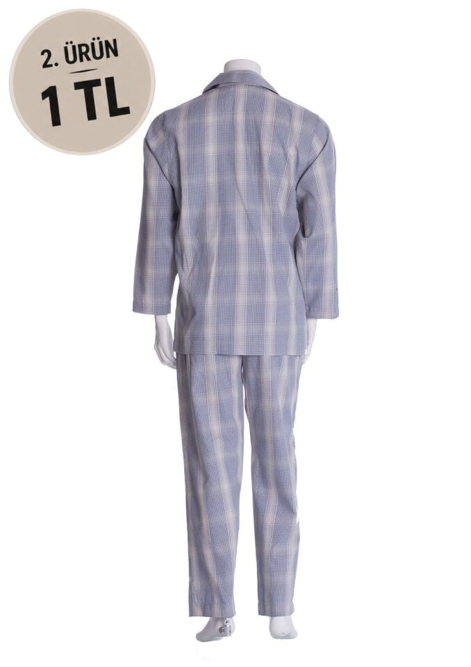 The DON Poplin Erkek Pijama Takımı Desen 31
