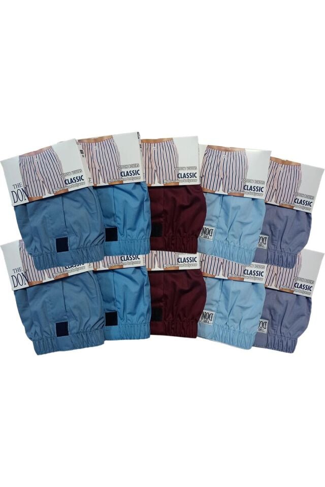 The DON Poplin Erkek Boxer 10'lu Paket - 10P5M (M)