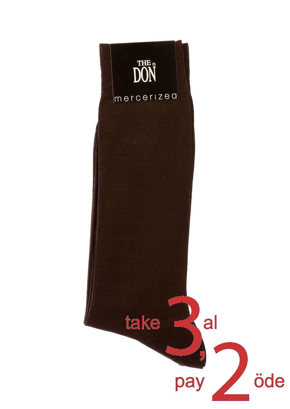 The DON Merserize Erkek Çorap K.Kahve