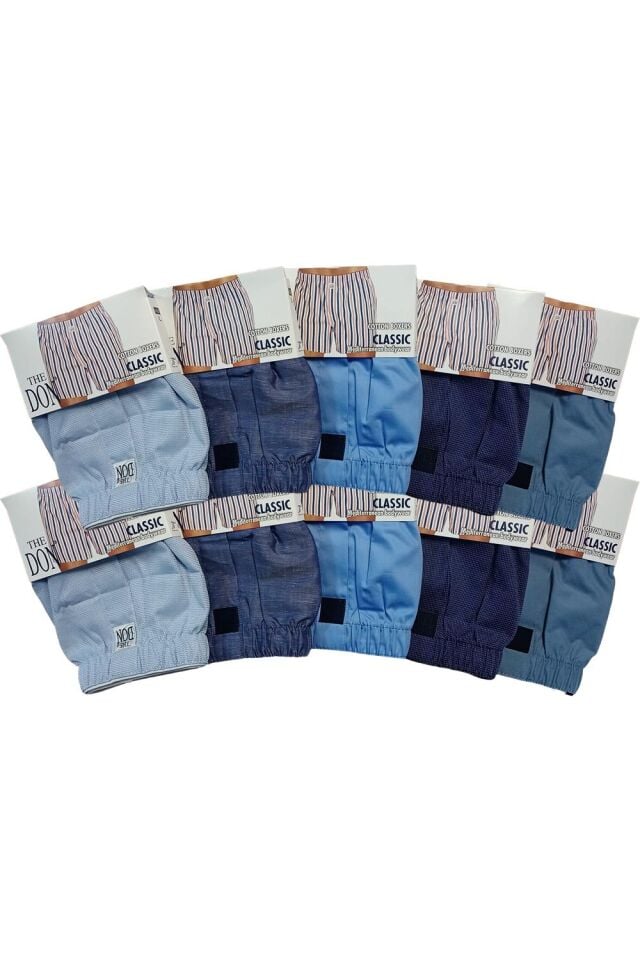The DON Poplin Erkek Boxer 10'lu Paket - 10P9M (M)