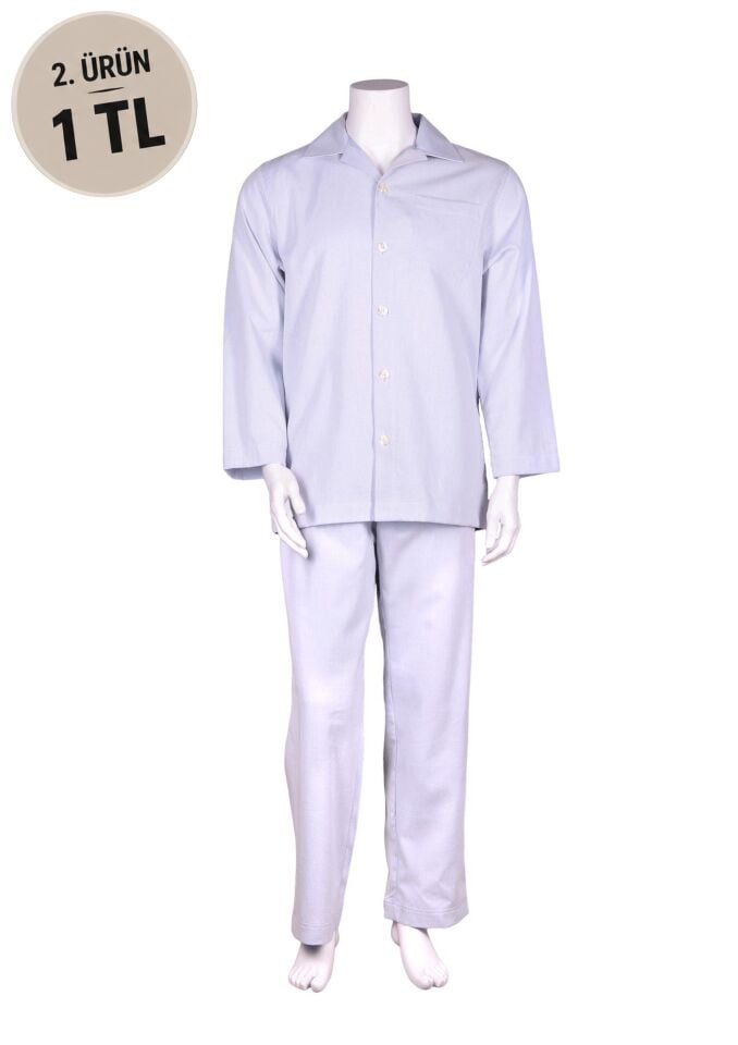 The DON Poplin Erkek Pijama Takımı Desen 35