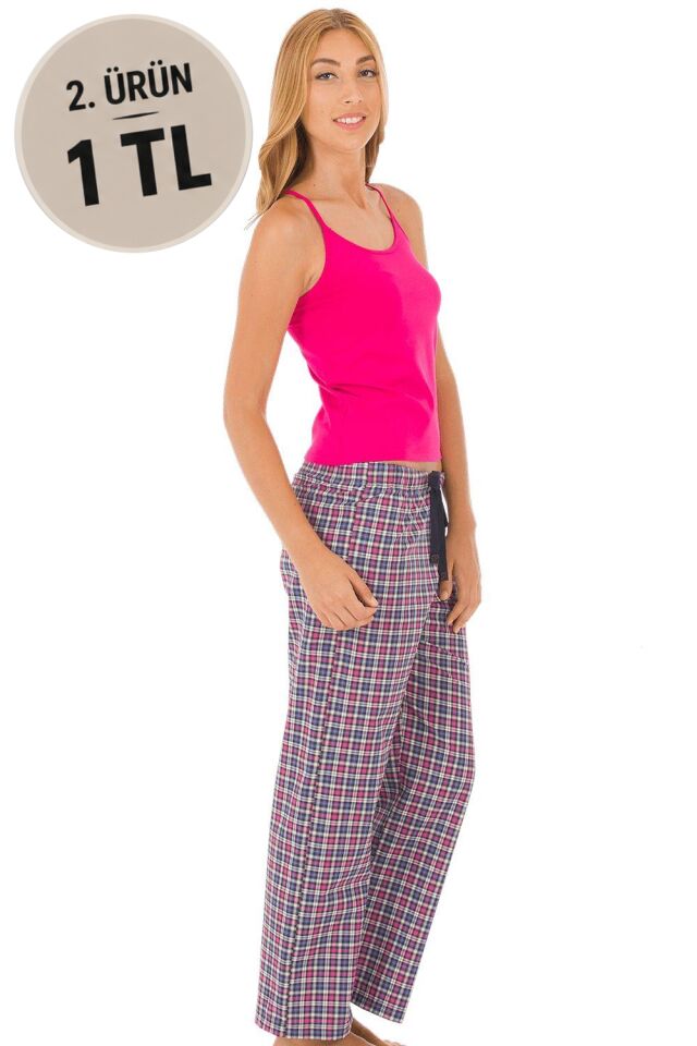 The DON Camisole İp Askılı Kadın Atlet Fuşya