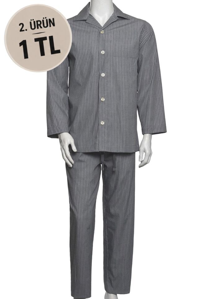 The DON Poplin Erkek Pijama Takımı Desen 41