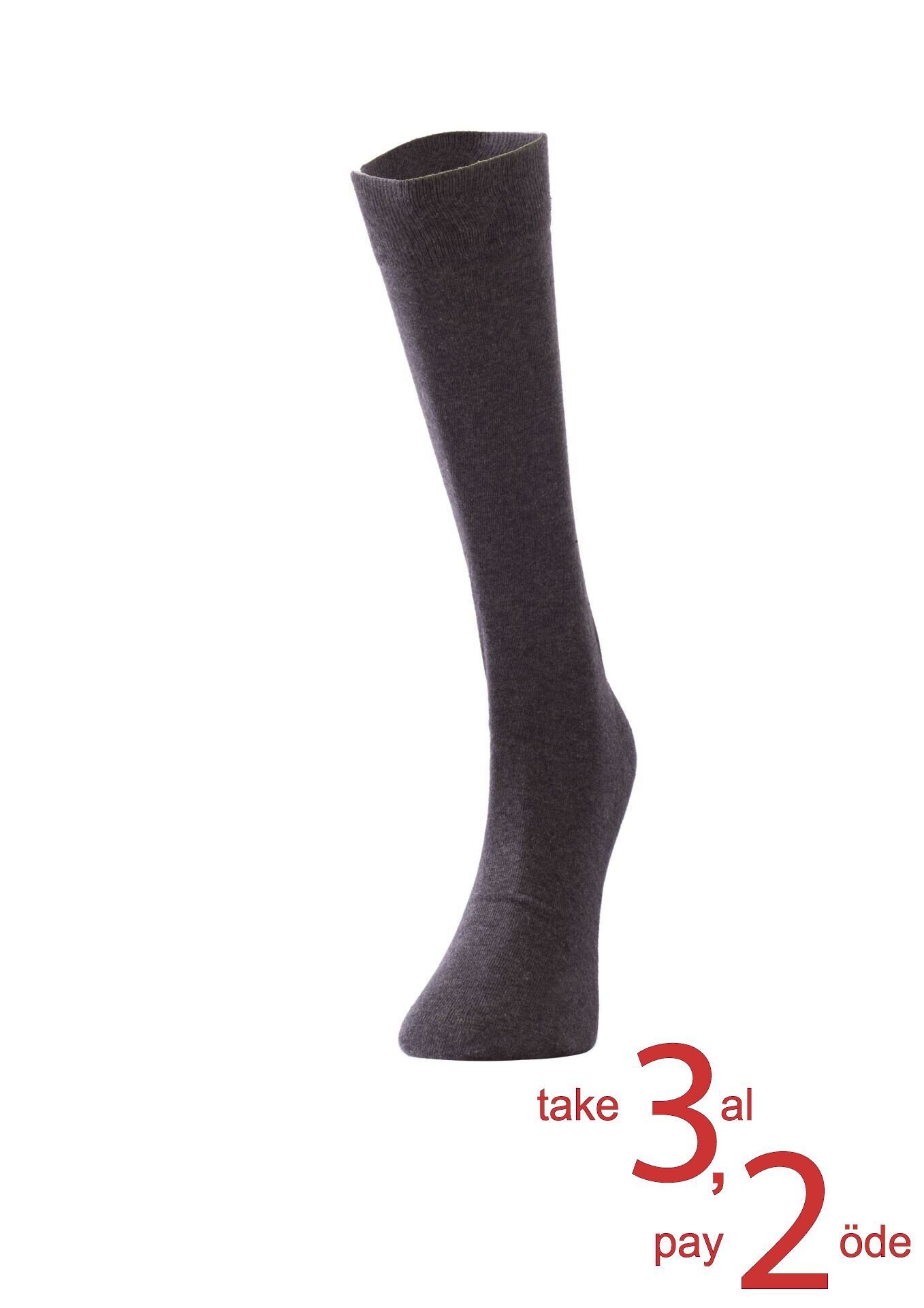 The DON %98 Pamuk %2 Elastan Erkek Çorap Antrasit