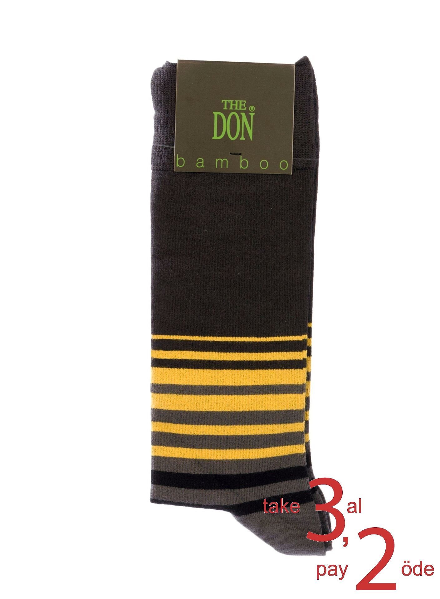 The DON Desenli Bambu Erkek Çorap Desen 3