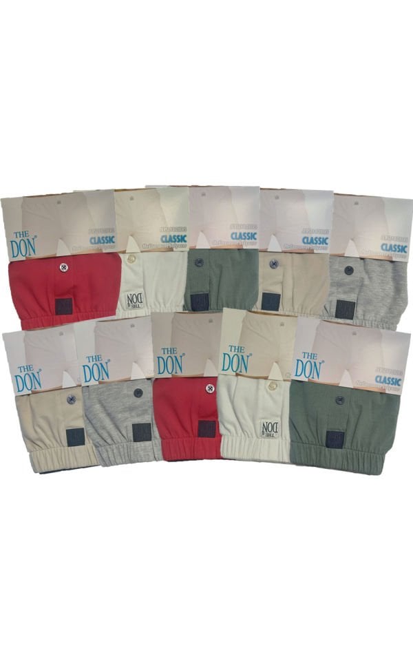 The DON Jersey Penye-Örme Erkek Boxer 1O'lu Paket 10P1