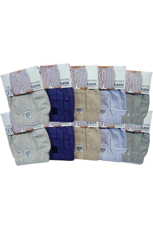 The DON Poplin Erkek Boxer 10'lu Paket - 10P10M (M)