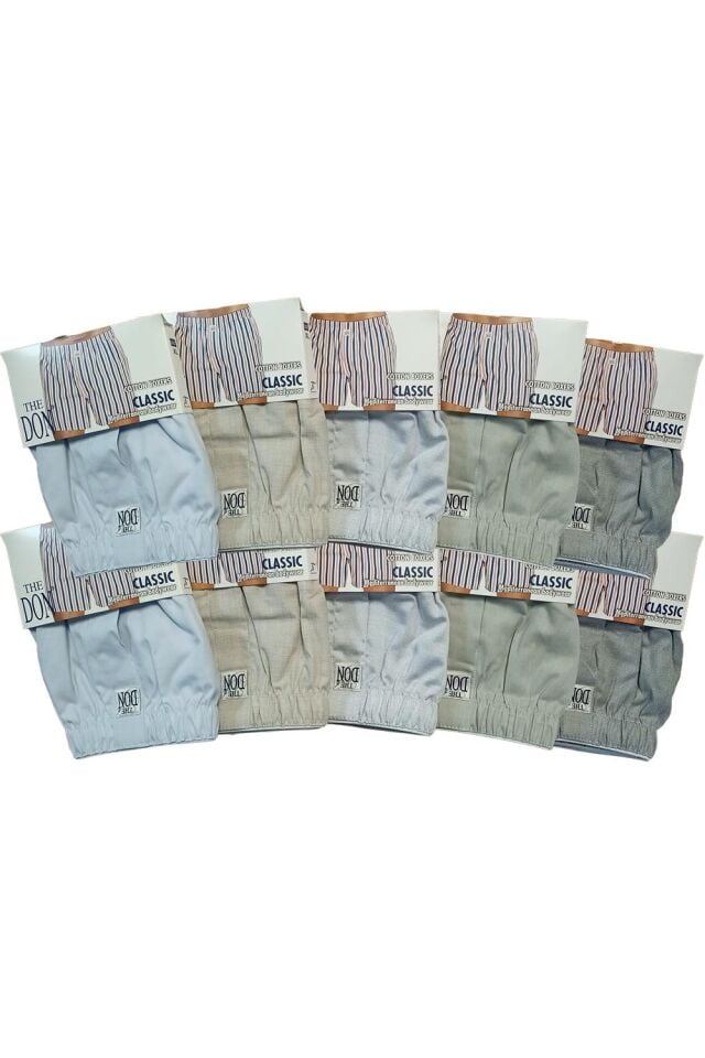 The DON Poplin Erkek Boxer 10'lu Paket - 10P10XL (XL)