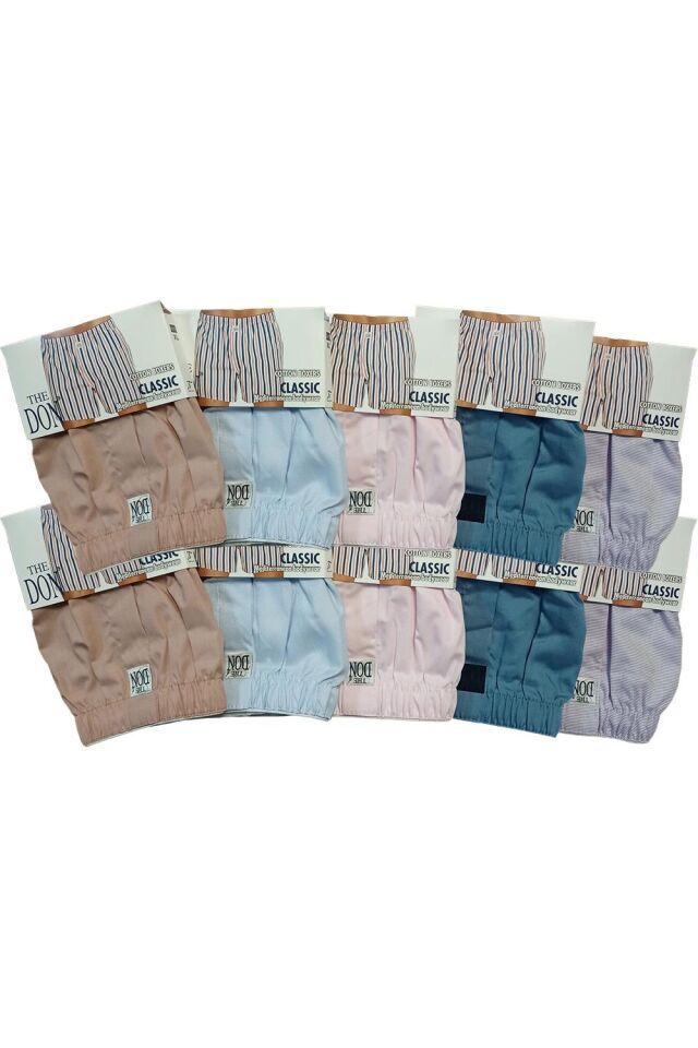 The DON Poplin Erkek Boxer 10'lu Paket - 10P9XL (XL)