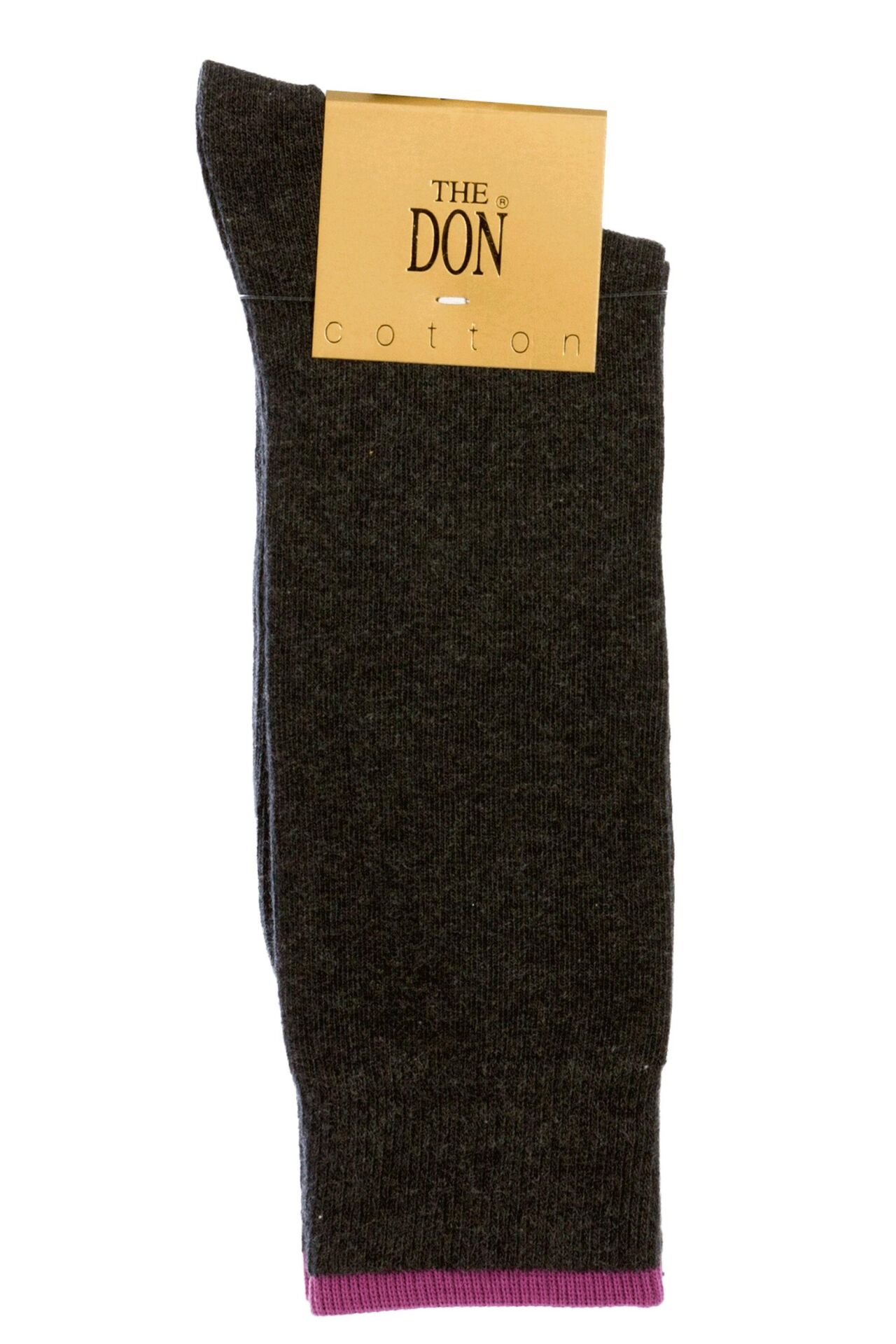 The DON Renkli Lastik Pamuklu Erkek Çorap Pembe