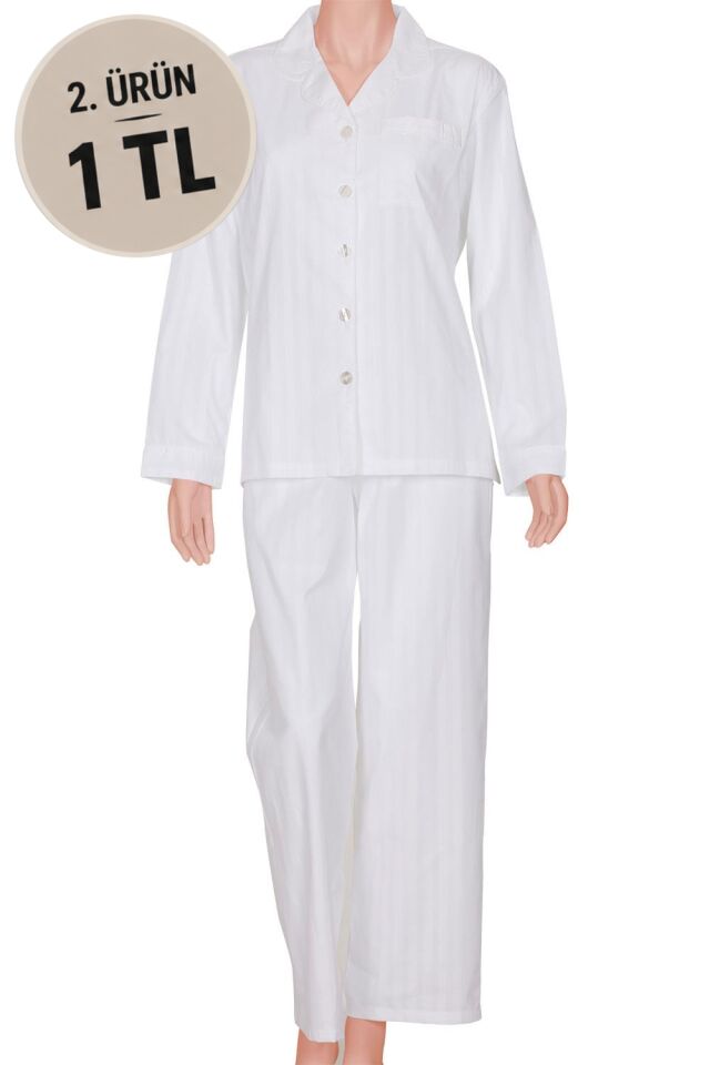 The DON Poplin Kadın Pijama Takımı Desen 8