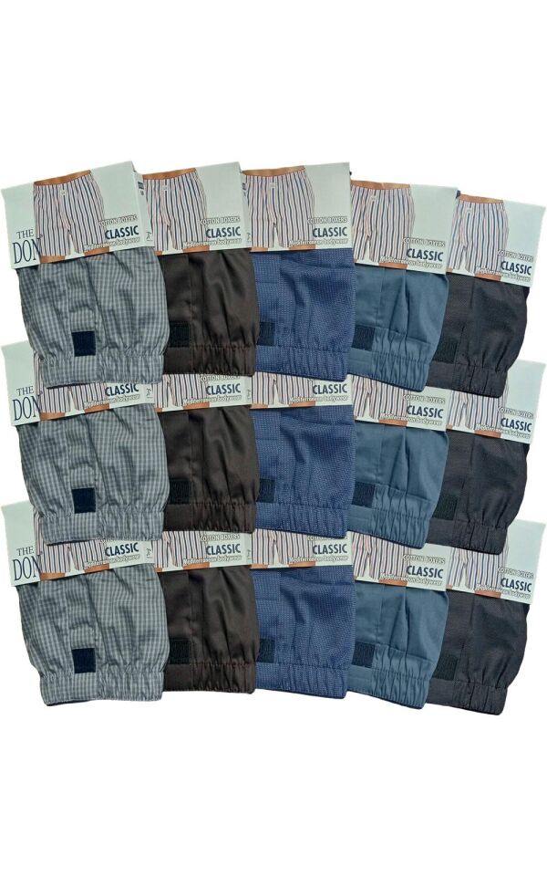 The DON Poplin Erkek Boxer 15'li Paket - 15P7M (M)