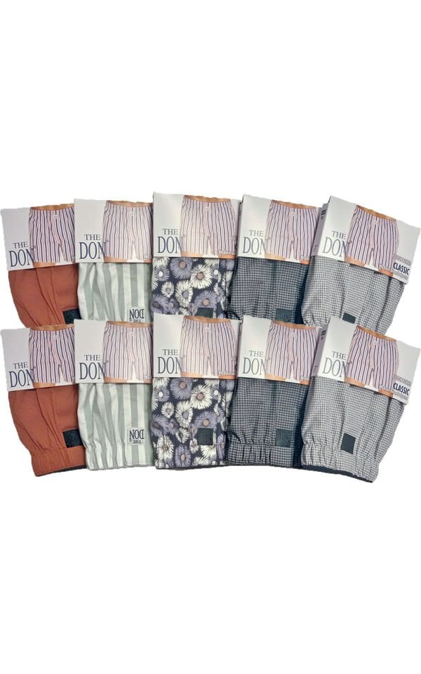 The DON Poplin Erkek Boxer 10'lu Paket 10P3 M