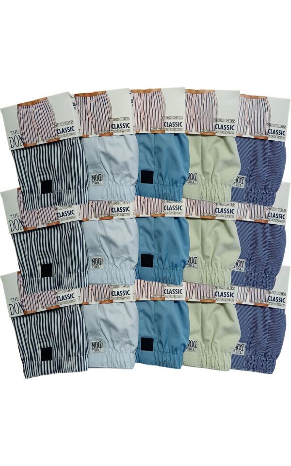 The DON Poplin Erkek Boxer 15'li Paket - 15P8M (M)