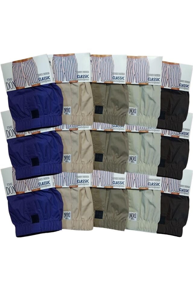 The DON Poplin Erkek Boxer 15'li Paket - 15P8XL (XL)
