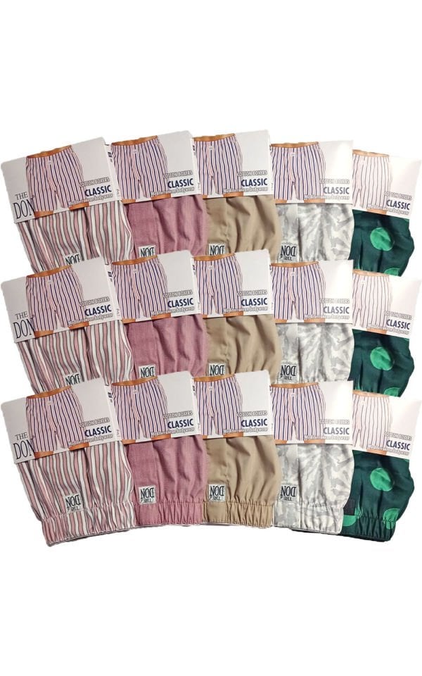 The DON Poplin Erkek Boxer 15'li Paket 15P1